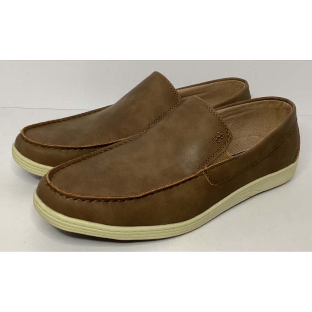 IZOD Men's Seapoint Lightweight Memory Foam Slip-ins Size 11 Tan NIB - Picture 4 of 6